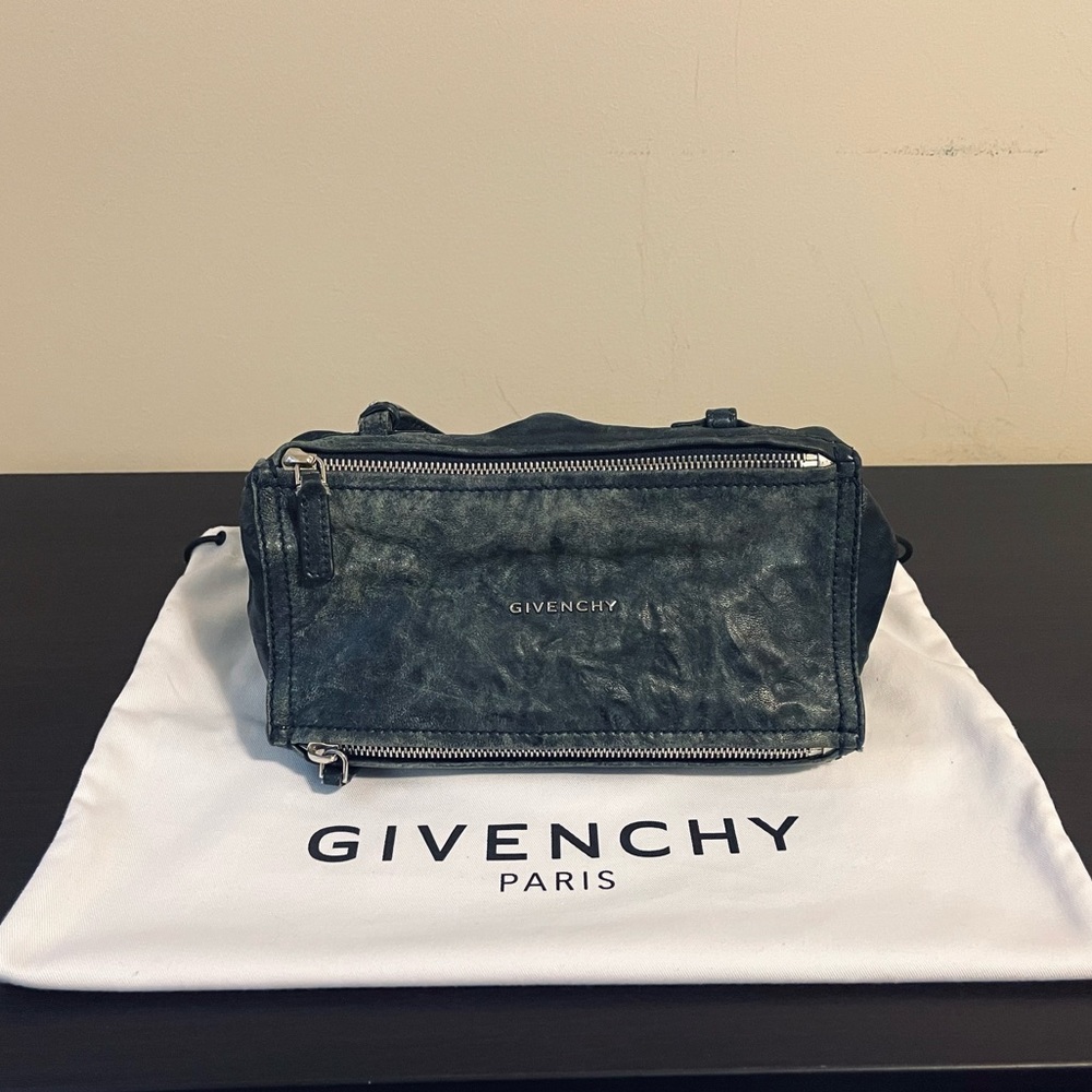 Givenchy Mini Pandora Bag Crinkled Navy Blue
